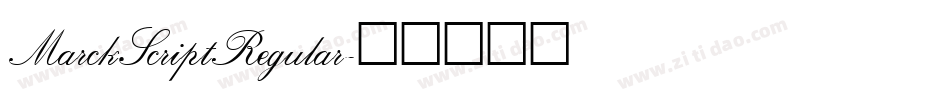 MarckScriptRegular字体转换 MarckScriptRegular字体转换