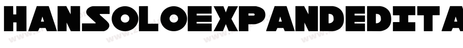 HanSoloExpandedItalic-2aml字体转换