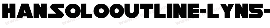 HanSoloOutline-lyn5字体转换