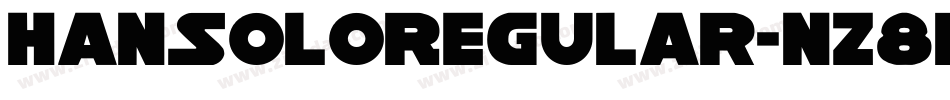HanSoloRegular-nz8R字体转换