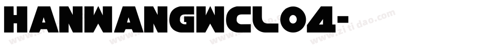 HanWangWCL04字体转换