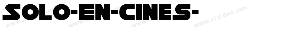 Solo-En-Cines字体转换