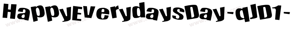 HappyEverydaysDay-qJD1字体转换
