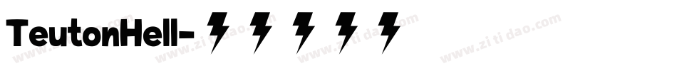 TeutonHell字体转换