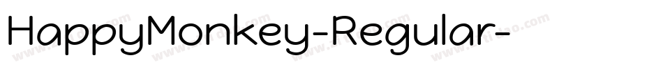 HappyMonkey-Regular字体转换