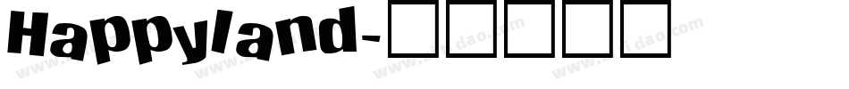 Happyland字体转换