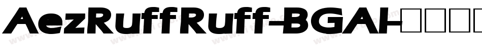 AezRuffRuff-BGAl字体转换