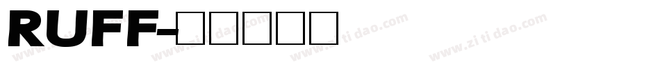RUFF字体转换
