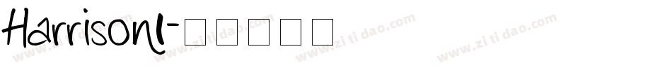 Harrison1字体转换