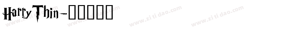 HarryThin字体转换