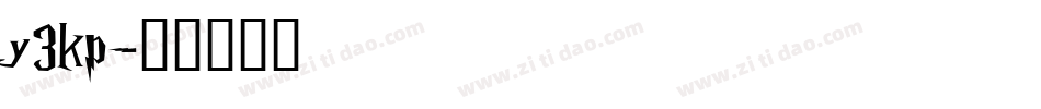 y3kp字体转换