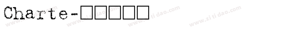 Charte字体转换