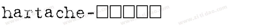 hartache字体转换