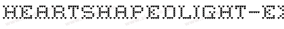 HeartShapedLight-ExG9字体转换