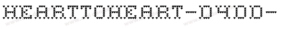 HeartToHeart-D4dd字体转换