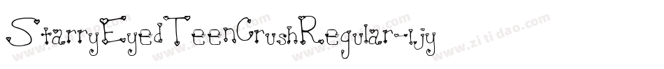 StarryEyedTeenCrushRegular-1jyv字体转换