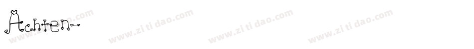 Achten字体转换