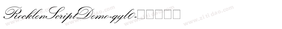 RocklenScriptDemo-qgl0字体转换