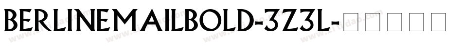 BerlinEmailBold-3Z3L字体转换
