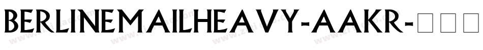 BerlinEmailHeavy-aaKR字体转换