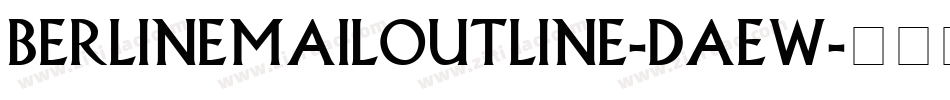 BerlinEmailOutline-DaeW字体转换
