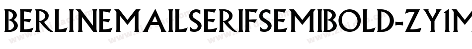 BerlinEmailSerifSemibold-Zy1m字体转换