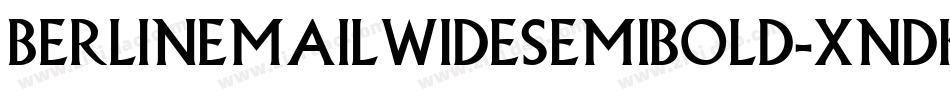 BerlinEmailWideSemibold-xnDK字体转换
