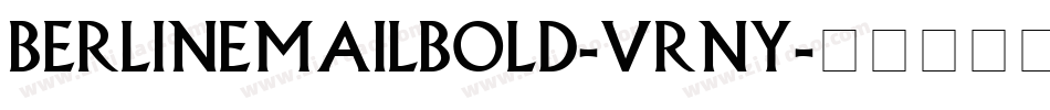 Berlinemailbold-vrny字体转换