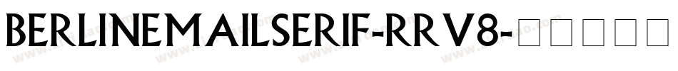 Berlinemailserif-rRv8字体转换