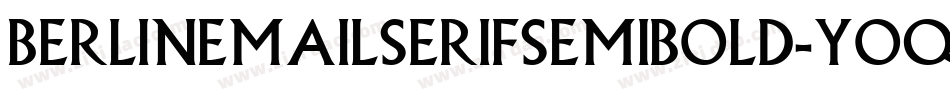 Berlinemailserifsemibold-Yoqy字体转换
