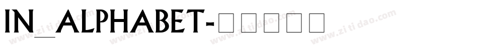 In_alphabet字体转换