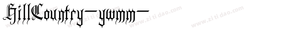 HillCountry-ywmm字体转换