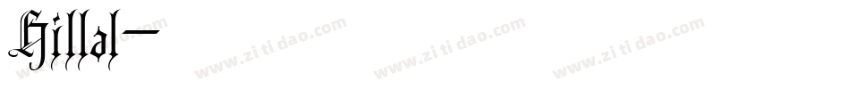 Hillal字体转换