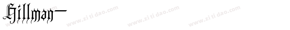 Hillman字体转换