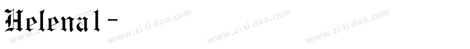 Helena1字体转换