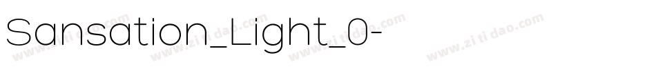 Sansation_Light_0字体转换