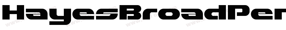 HayesBroadPenCaps-xndm字体转换