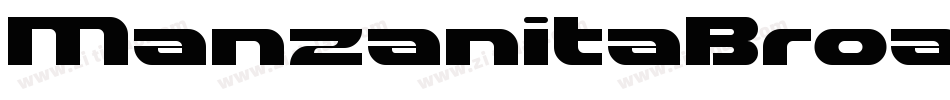 ManzanitaBroad字体转换