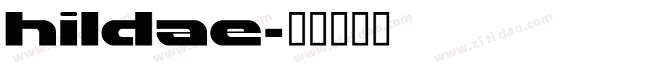 hildae字体转换
