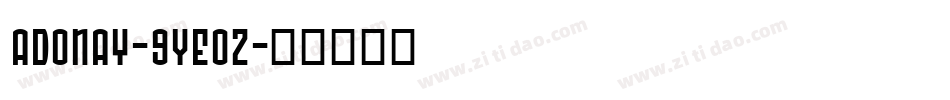 Adonay-9YEo2字体转换