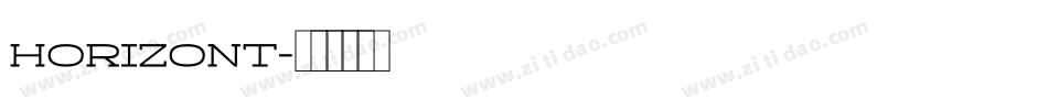 Horizont字体转换