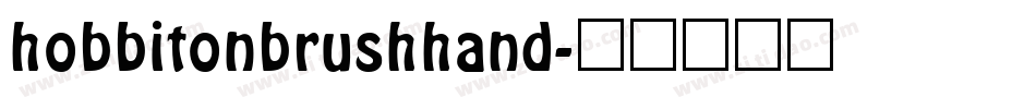 hobbitonbrushhand字体转换