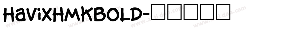 HavixHmkBold字体转换