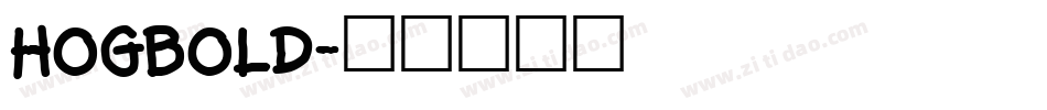 Hogbold字体转换