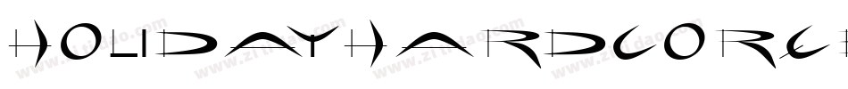 HolidayHardcoreBold-z0O4字体转换
