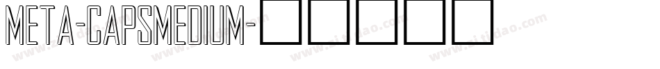 Meta-CapsMedium字体转换