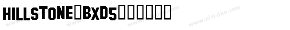 Hillstone-Bxd5字体转换
