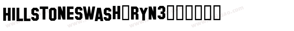 HillstoneSwash-RYn3字体转换