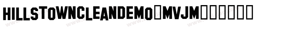 Hillstowncleandemo-mvjm字体转换