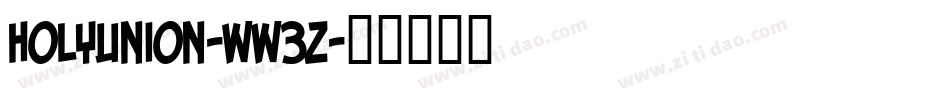 HolyUnion-WW3z字体转换